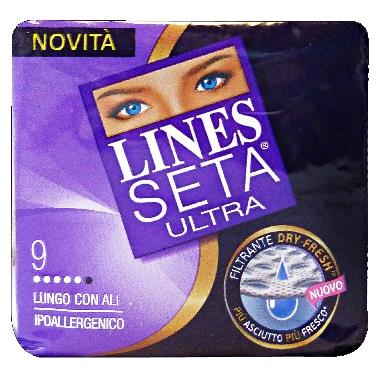 ASSORBENTI LINES SETA ULTRA LUNGO x9